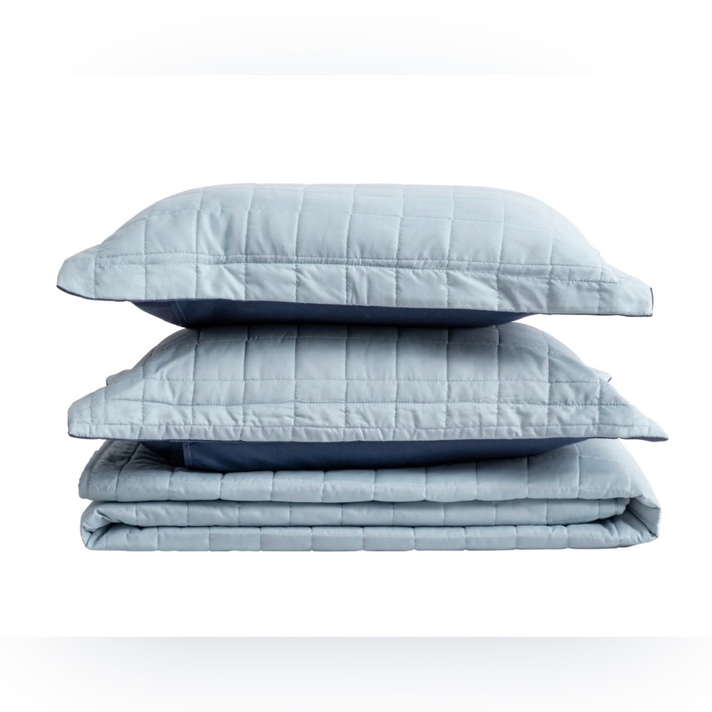 Great Bay Home Reversible Duvet Set Bicolor with Covers Queen - Picture 4 of 7